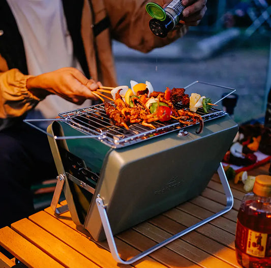 Portable BBQ Stove Grill Folding Charcoal Grill - TechNova Innovate