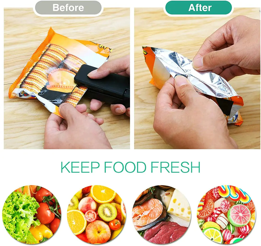Portable Bag Vacuum Heat Sealer - TechNova Innovate