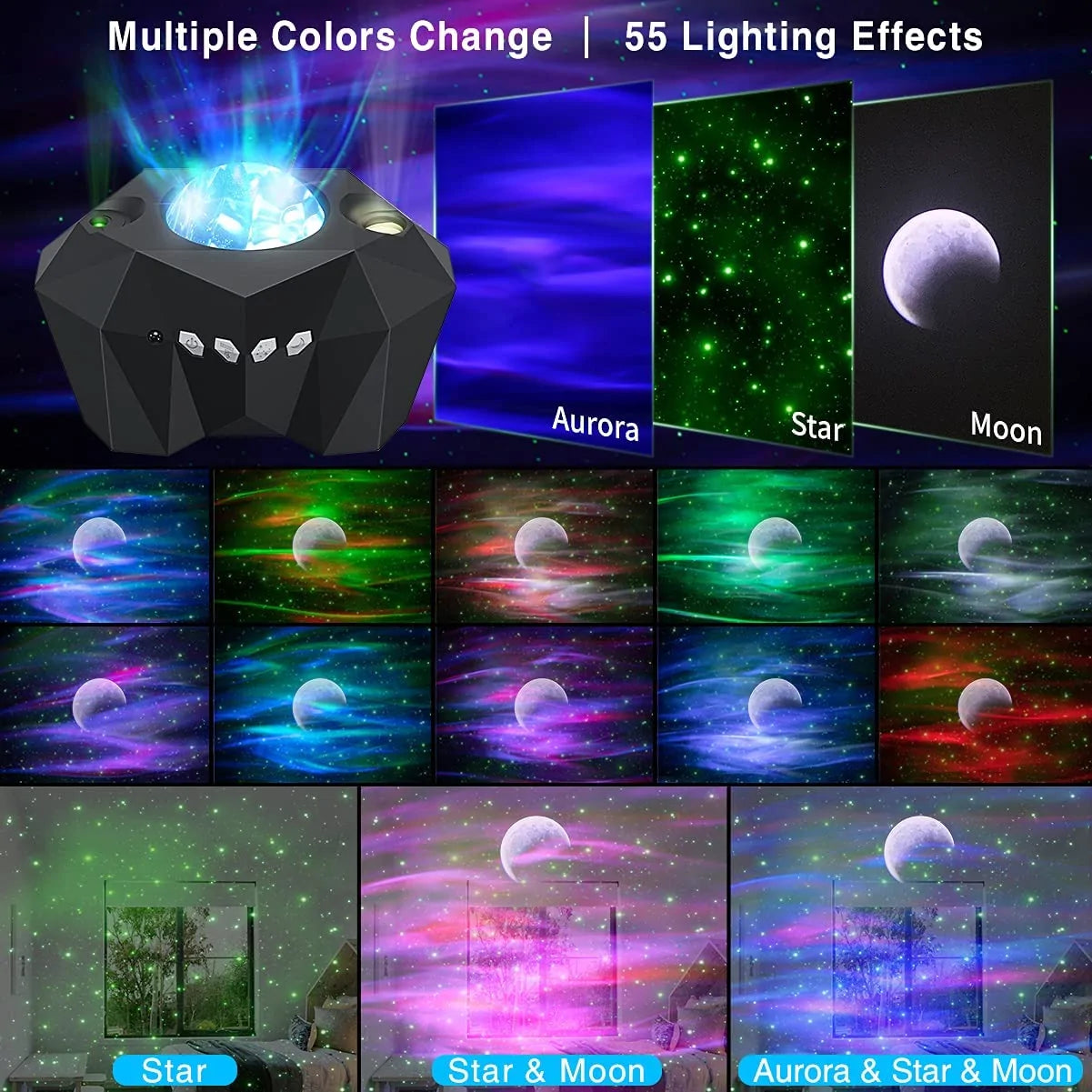 Northern Lights Star Projector - TechNova Innovate