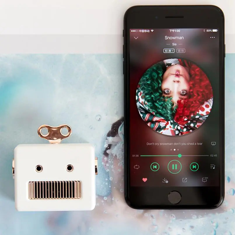 Mini Robot Bluetooth Speaker - TechNova Innovate