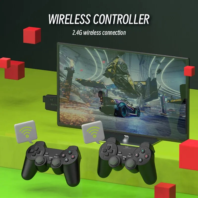 DATA FROG Retro 4K Wireless Game Stick with 20,000 Games - TechNova Innovate