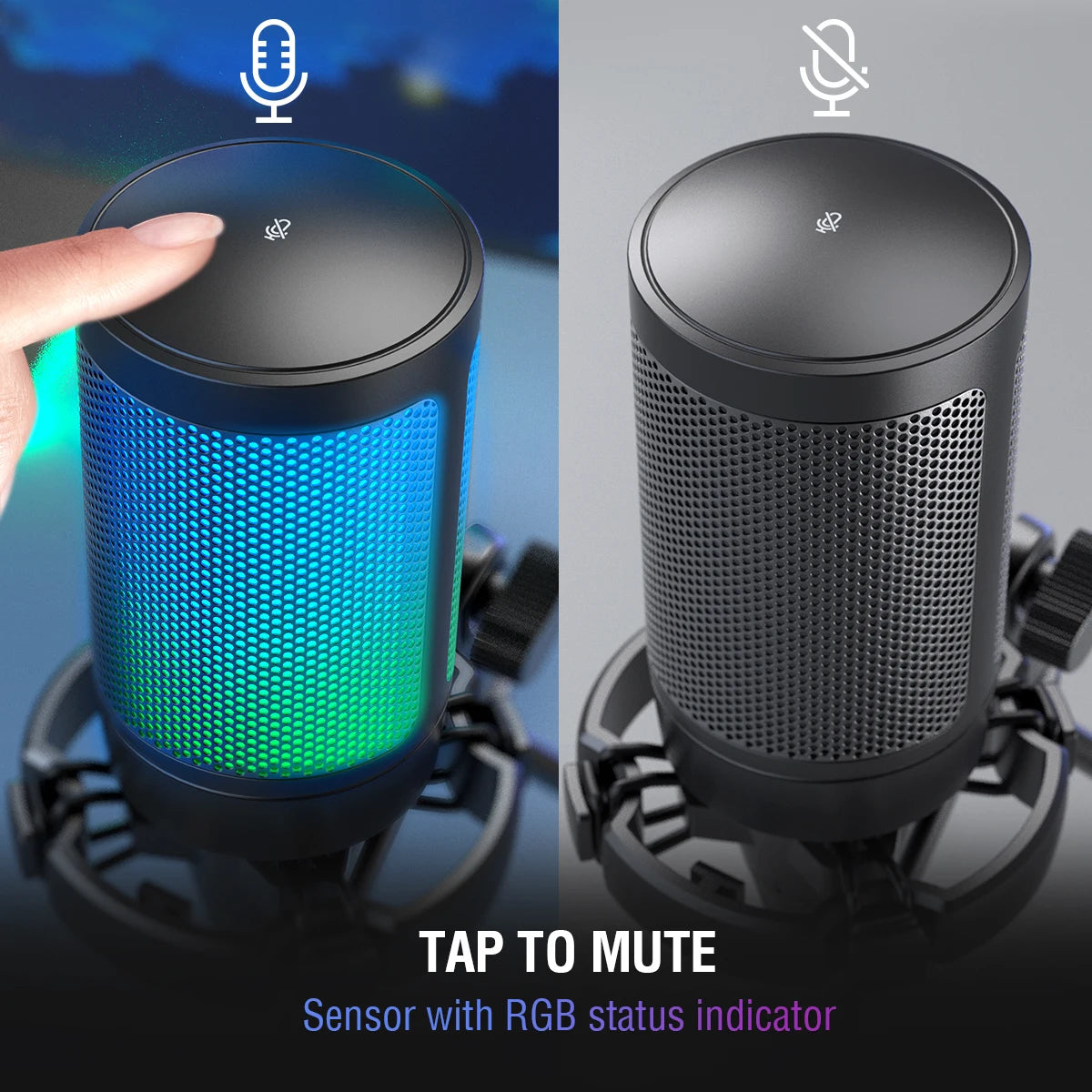 FIFINE USB Gaming Microphone with RGB for PC/PS4/PS5/MAC - TechNova Innovate