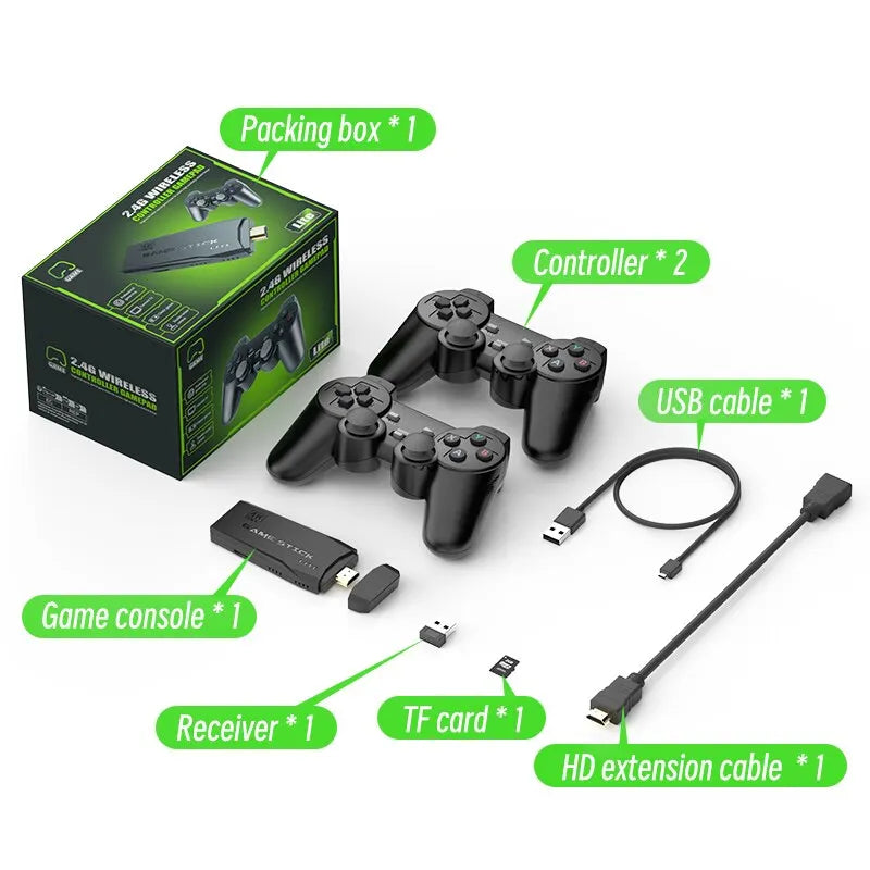 DATA FROG Retro 4K Wireless Game Stick with 20,000 Games - TechNova Innovate