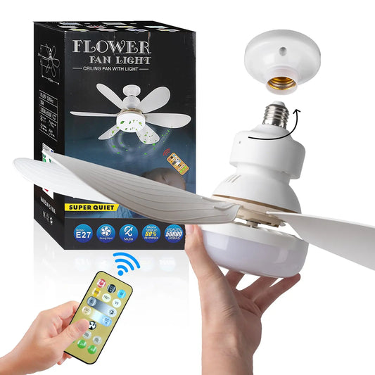 40W LED Ceiling Fan Light with Remote, E27, 85-265V - TechNova Innovate