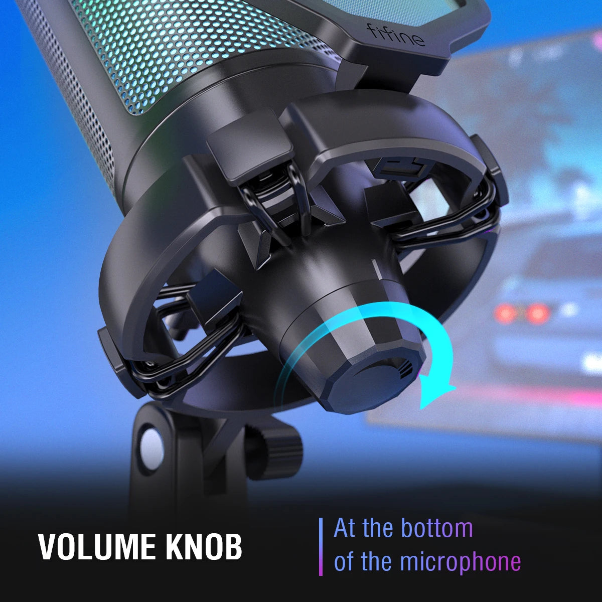FIFINE USB Gaming Microphone with RGB for PC/PS4/PS5/MAC - TechNova Innovate