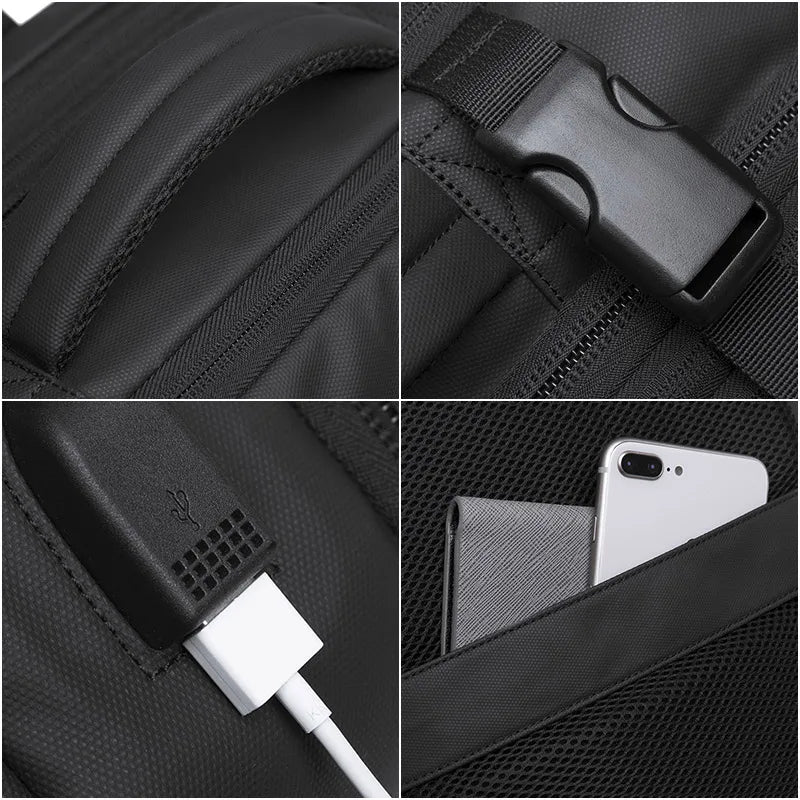 BANGE Expandable USB Travel Backpack 17.3" - TechNova Innovate