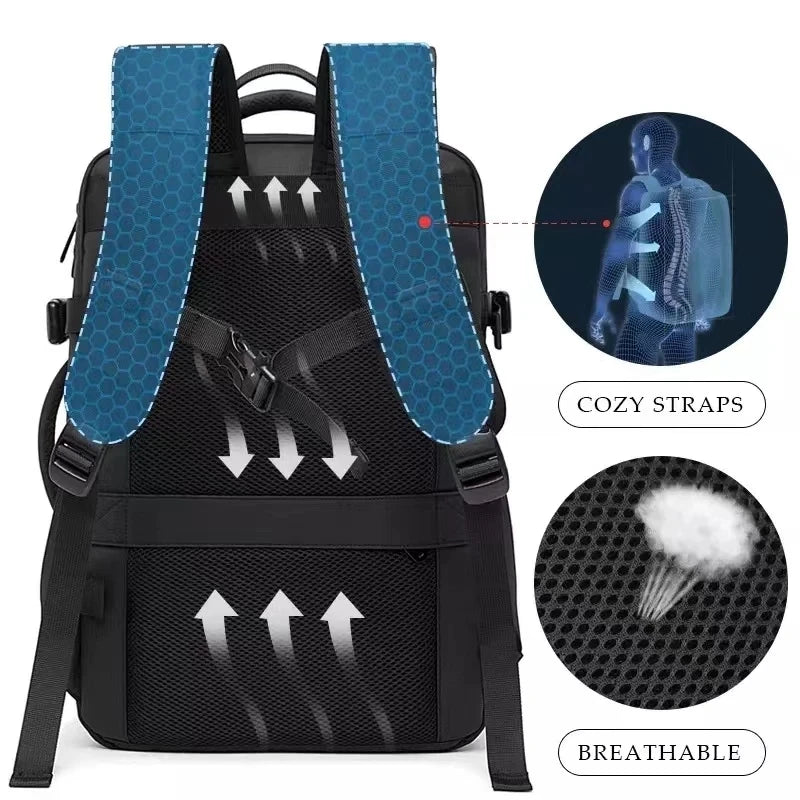 BANGE Expandable USB Travel Backpack 17.3" - TechNova Innovate