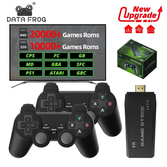 DATA FROG Retro 4K Wireless Game Stick with 20,000 Games - TechNova Innovate