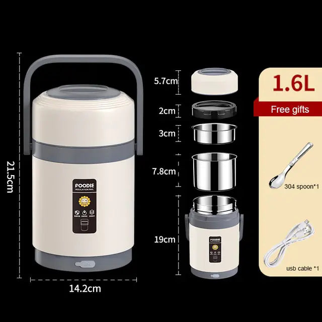 2L USB Electric Heated Lunch Box - TechNova Innovate