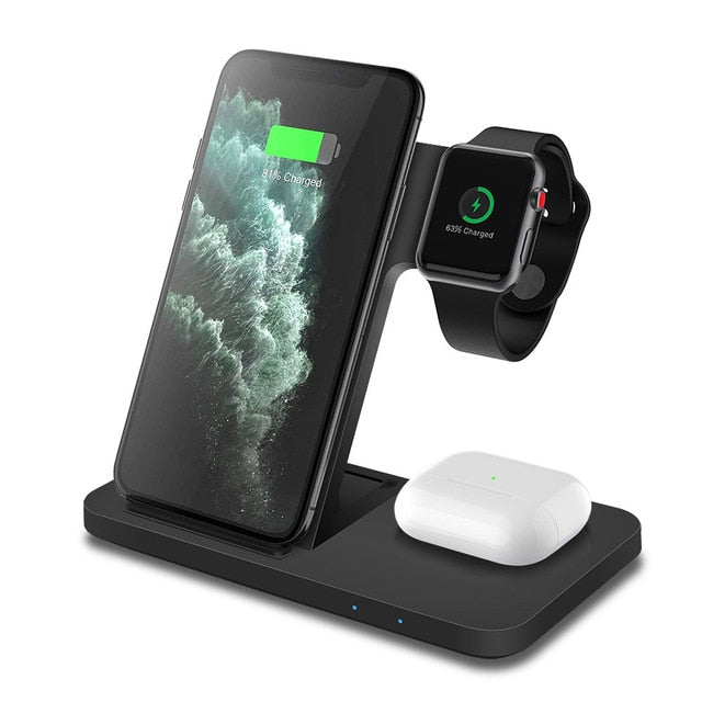 3in1 Wireless Fast Charger Dock Station - TechNova Innovate