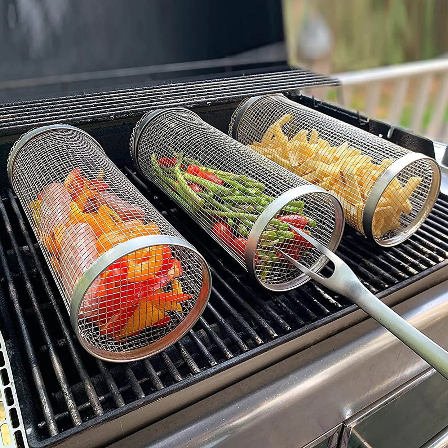 Round Rotisserie Basket - TechNova Innovate
