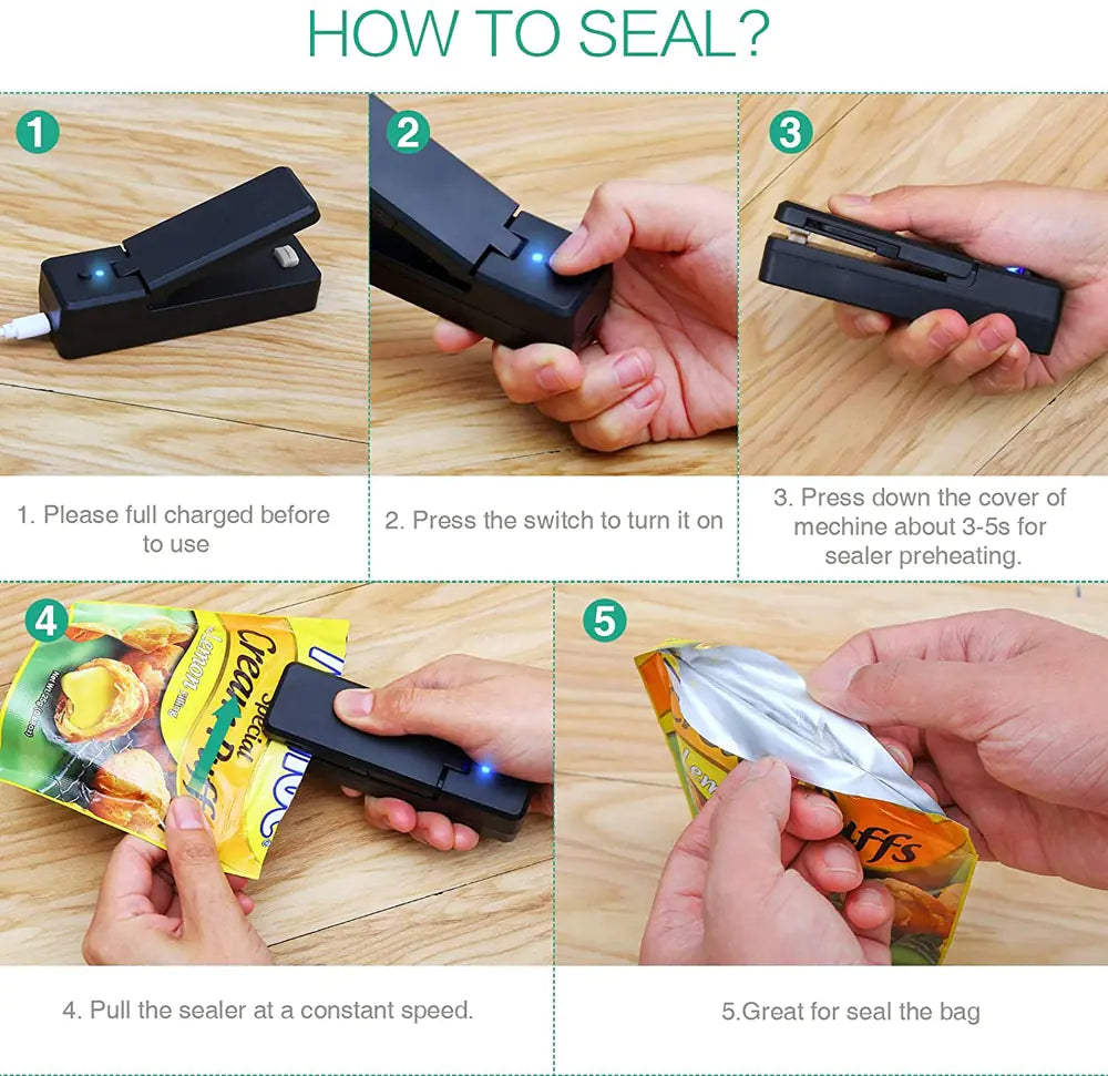 Portable Bag Vacuum Heat Sealer - TechNova Innovate