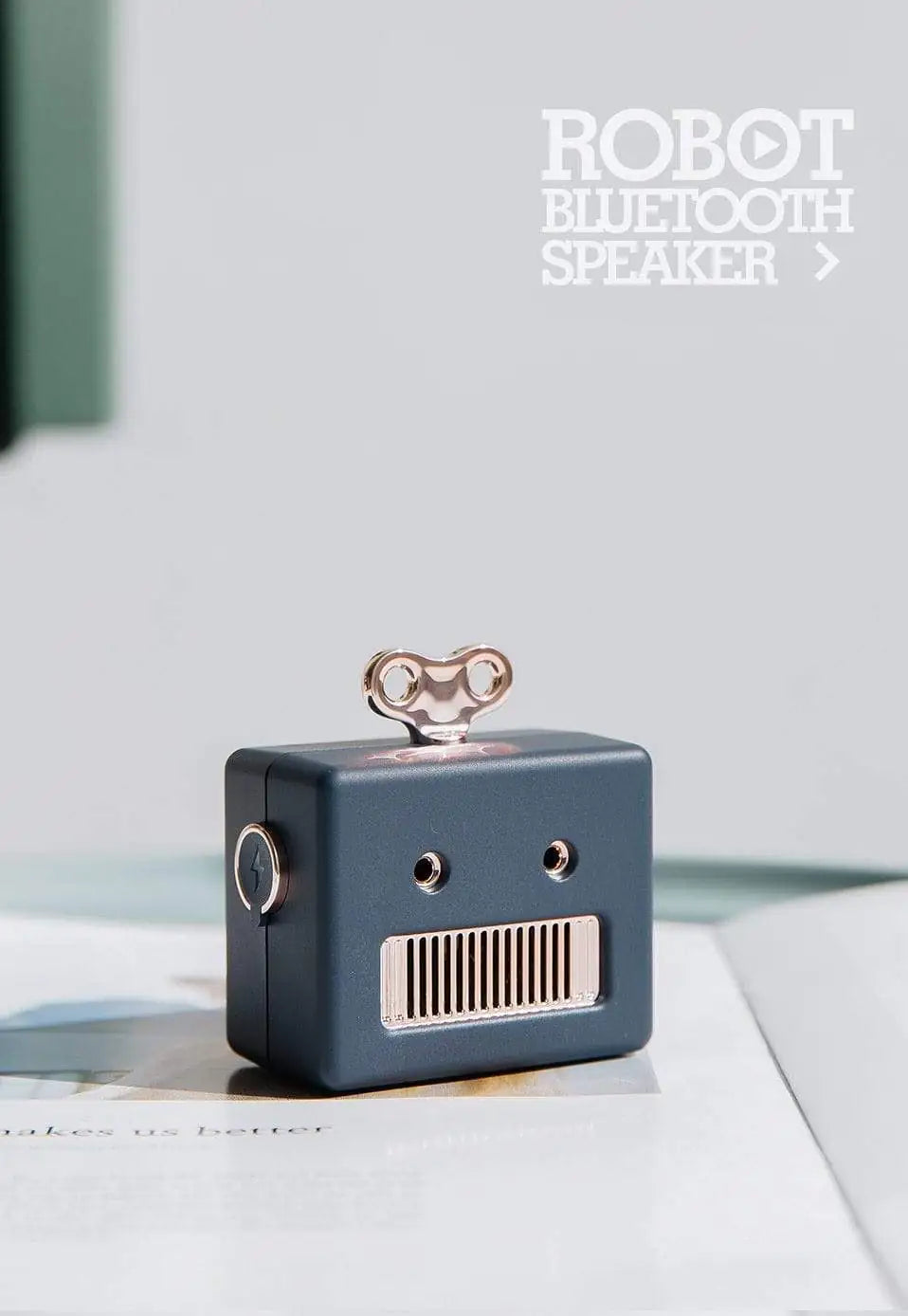 Mini Robot Bluetooth Speaker - TechNova Innovate
