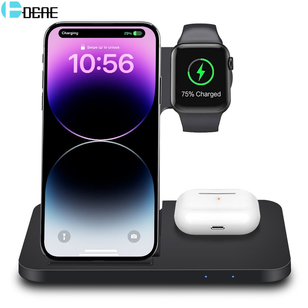 3in1 Wireless Fast Charger Dock Station - TechNova Innovate